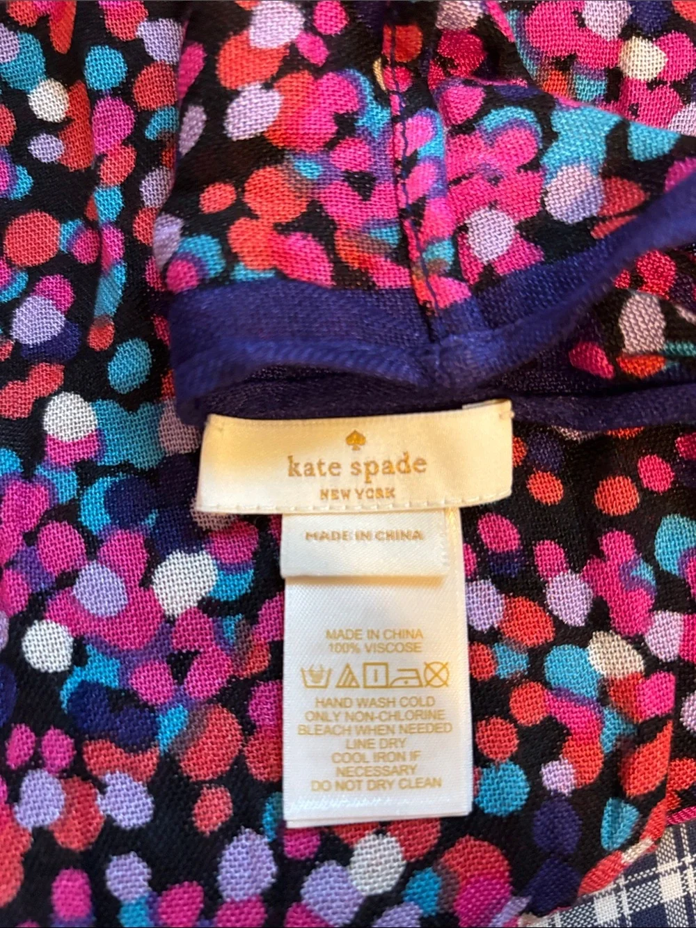 kate spade multicolor confetti print infinity scarf  “dance party”